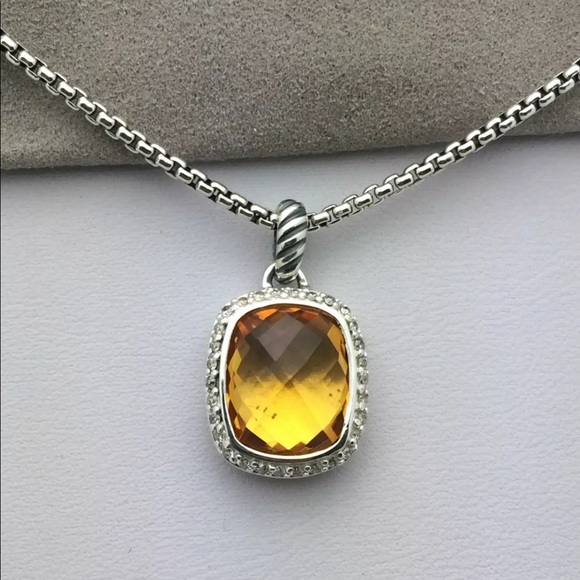 David Yurman Jewelry - David Yurman Noblesse Necklace Citrine & Diamonds